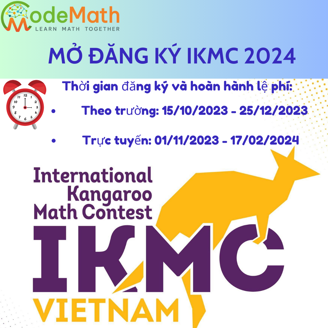 IKMC 2024 CHÍNH THỨC MỞ ĐĂNG KÝ - CodeMath.vn